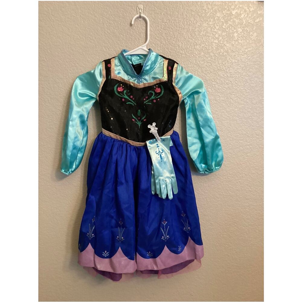Disney Parks Frozen Princess Anna traveling outfit Dress up Costume Sz 4